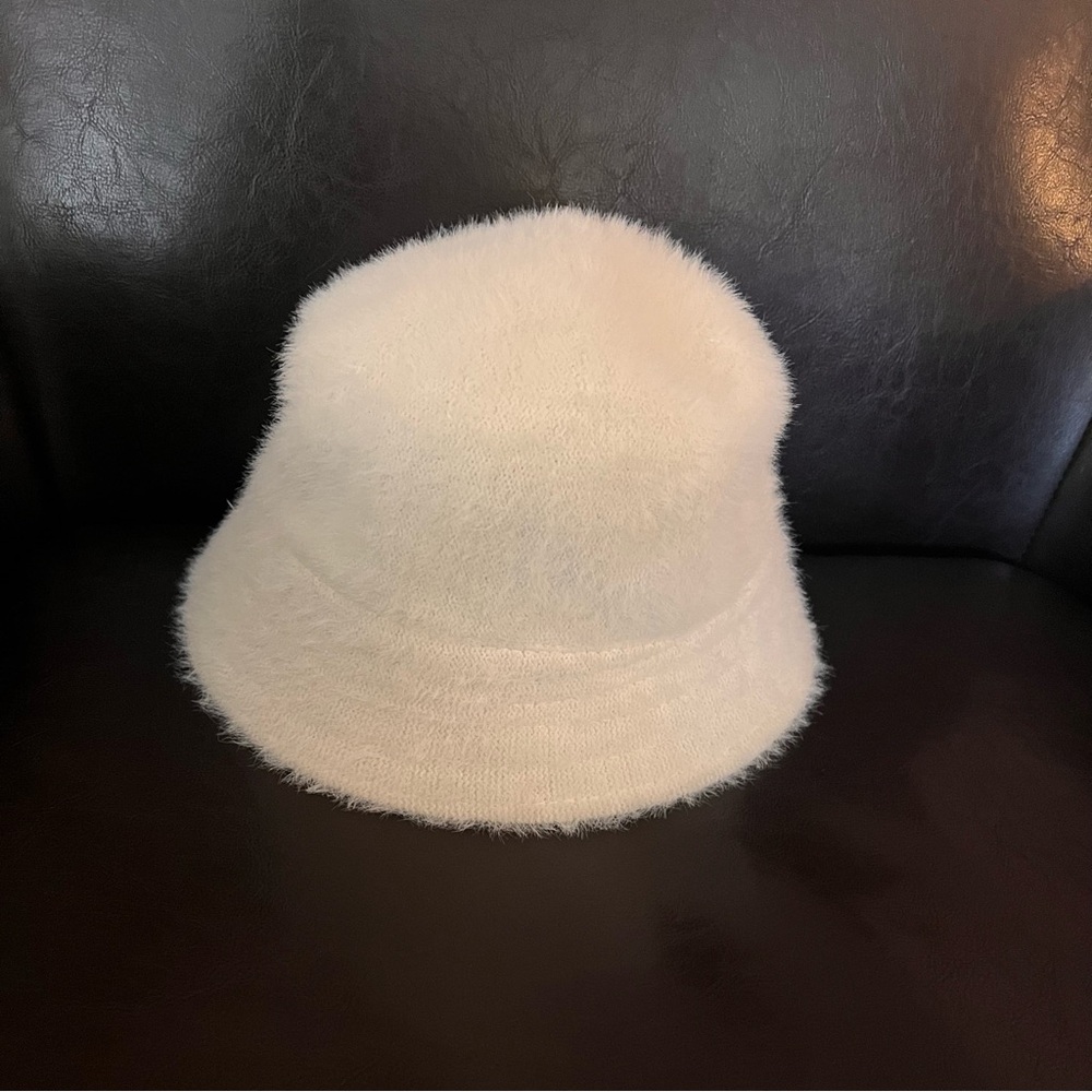 White Fuzzy Hat